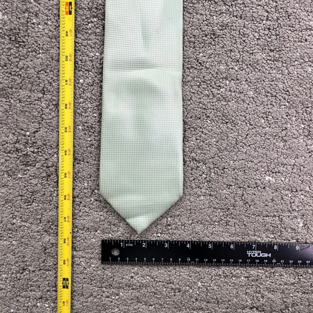 Umo Lorenzo Mens Tie Mint Green Textured Woven Wedding Formal Necktie